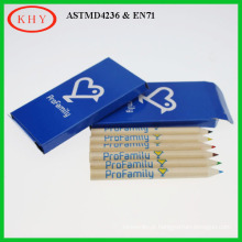 Non-toxic and eco-friendly high quality color pencil with paper box for painting